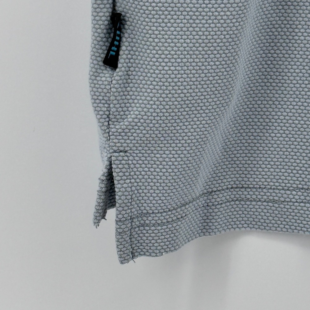 Kuhl Polo Shirt Mens Size L Gray Textured Short Sleeve Dual Chest Pockets - Picture 6 of 14